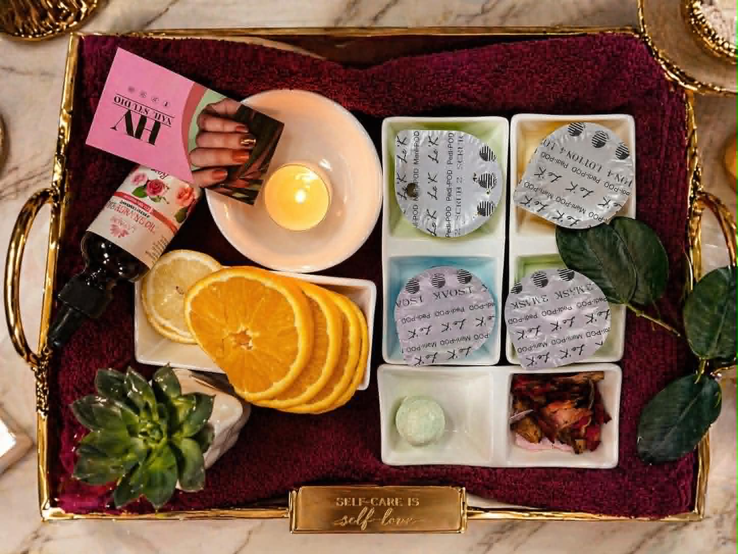 Elegant nail care spa experience